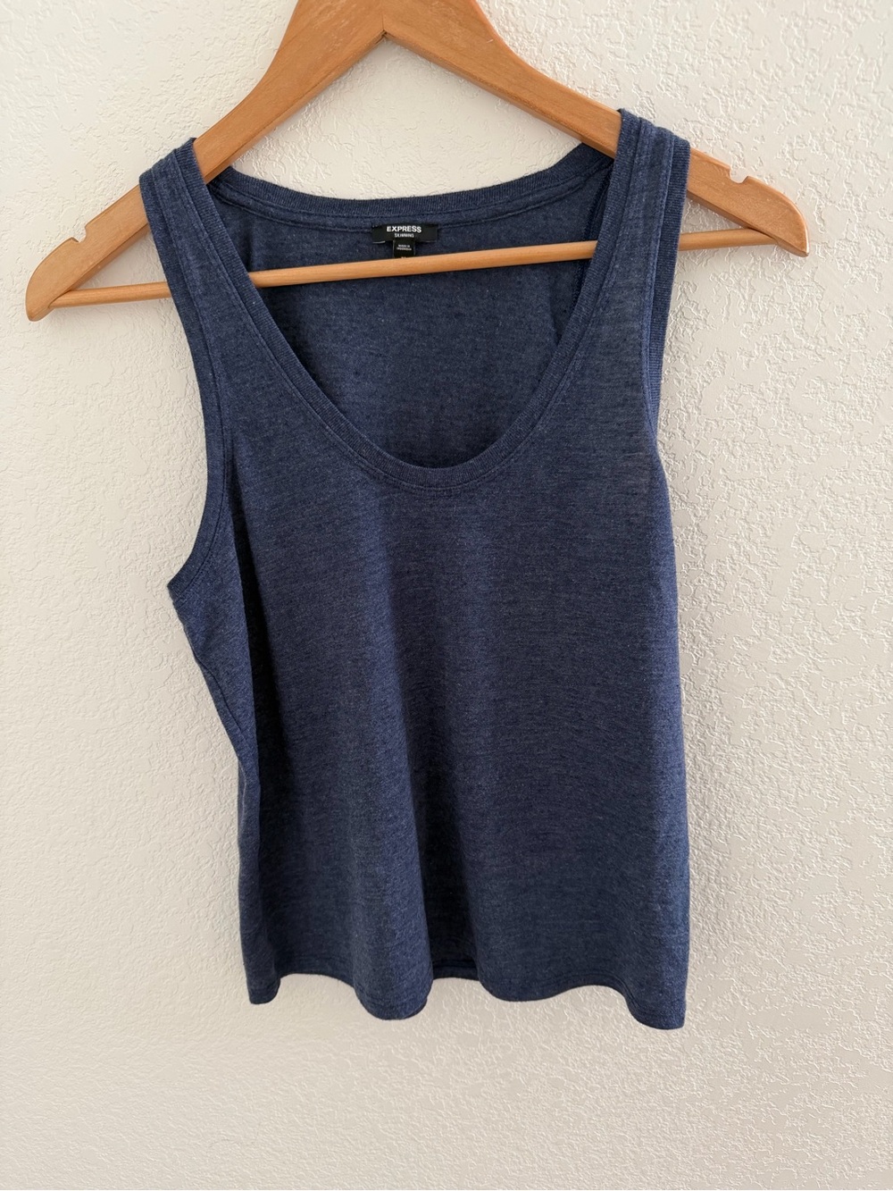 Express Blue Scoop Neck Tank Size XS